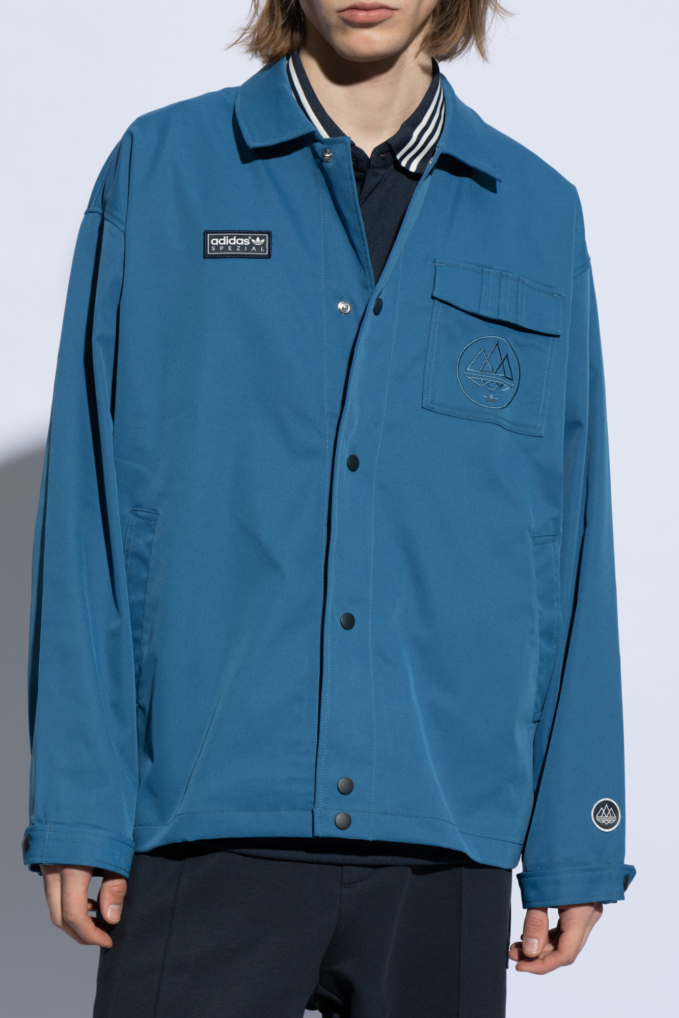 Adidas spezial jacket blue hotsell